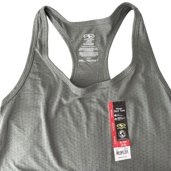 New Athletic Works Racerback Tank Top Womens S Small 4-6 Gray Active Running - Picture 6 of 7